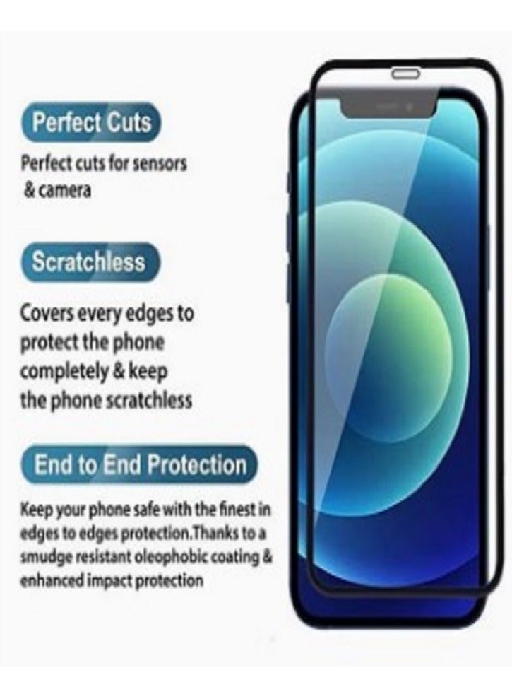 لاصقة حماية للشاشة من الزجاج المقوى ضد التجسس للحفاظ على الخصوصية لهاتف آيفون 13/13 برو أسود - Image 5